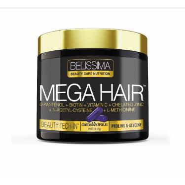 Imagem de MEGA HAIR (FORTALECIMENTO E CRESCIMENTO DOS FIOS) - 60 CAPS MEGA HAIR 60 CAPS BELÍSSIMA-Unissex