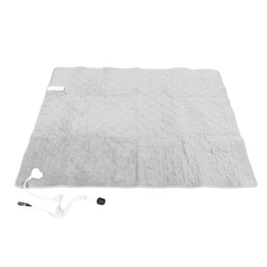 Imagem de Generic Cobertor de Carro Aquecido, Lance de Aquecimento de Flanela de Cobertor Elétrico para Acampamento de Carro SUV RV, 12V 59,06x47,24in 3 Temporizadores 9 Níveis de Temperatura