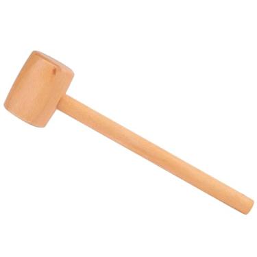 Imagem de Luqeeg Martelo de Couro de Faia, Superfície Lisa de Alta Dureza para Impressão de Artesanato Em Couro para Carpinteiro Diy, Material de Faia