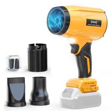 Imagem de DIYTOOLIFZ Soprador de folhas sem fio de 800.000 RPM compatível com Dewalt 20V (apenas ferramenta), motor sem escova, velocidade ajustável, soprador elétrico portátil leve para carro, pátio, jardim