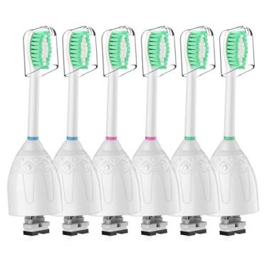 Imagem de Cabeças de escova de dentes para Philips Sonicare Cabeças de substituição de escovas de dentes médias macias Dupont Cerdas elétricas Cabeças de substituição para escova de dentes elétrica E-Series