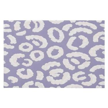 Imagem de CEBUGI Tapete de área 60 x 90 cm, macio, lavável, antiderrapante, com revestimento de borracha, estampa de leopardo, para sala de estar, quarto, decoração de casa