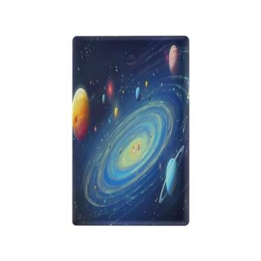 Imagem de Wassud Placa de cobertura de interruptor de luz planetas e estrelas, 1 capa de tomada em branco placa de parede decorativa decoração de casa sala de estar quarto