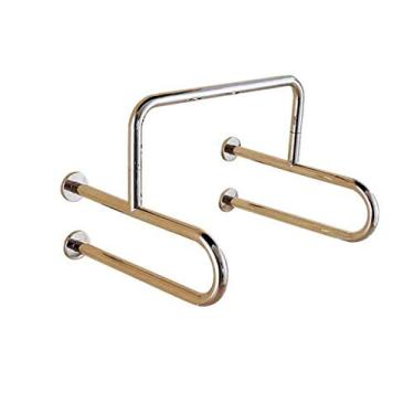 Imagem de Apoio de braço para mictório de aço inoxidável 304, corrimão de apoio de braço sem barreira de banheiro, alça de suporte de segurança para deficientes e idosos, trilho de barra de apoio