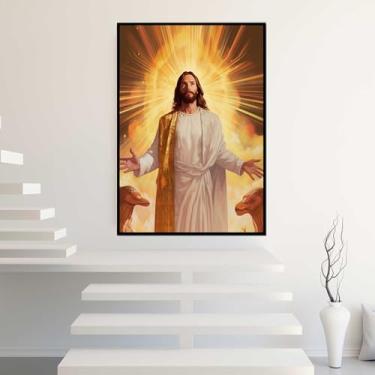 Imagem de Quadros Decorativos com Moldura Abstrato Bege e Marrom Sala Quarto Kit Conjunto 2