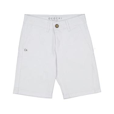 Imagem de Bermuda infantil Ogochi branco-Masculino