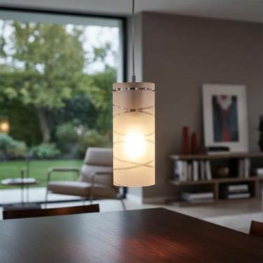 Imagem de Luminária de Teto em Vidro 23cm para 1, 2 ou 3 Lâmpadas Branco Fosco o