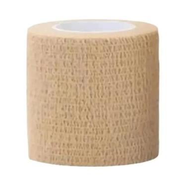 Imagem de Fita Adesiva Médica Elástica Bege Respirável Autoadesiva Para Enfaixam