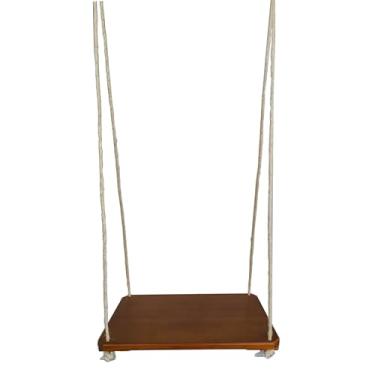 Imagem de Balanço de Madeira Maciça com Corda de Sisal