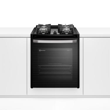 Imagem de Fogão de Embutir 4 bocas Electrolux Preto Experience Mesa Vidro e VaporBake (FE4BB) - Bivolt
