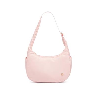 Imagem de Bolsa de ombro feminina Hobo de nylon bolsas de ombro para mulheres, bolsa quadriculada, bolsa crescente feminina, rosa, Clássico