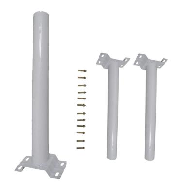 Imagem de Suporte Barra Para Luminaria Solar Parede 3Un