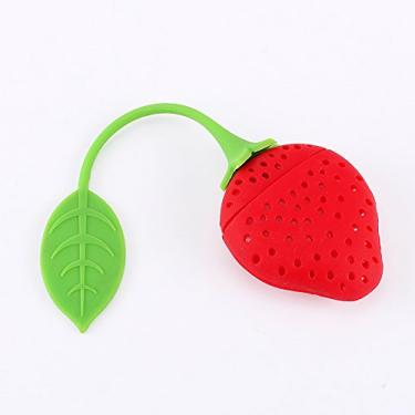 Imagem de GLOGLOW Infusor de chá de Morango de Silicone, Material de Qualidade Alimentar, Ideal para Folhas Soltas, Perfeito para Uso Doméstico ou No Escritório, Suprimentos de café e chá