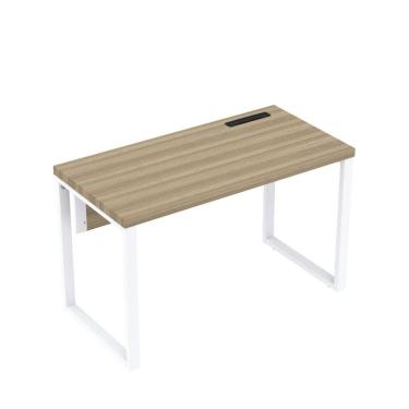 Imagem de Mesa Plataforma Unica 120x60 Pe40 Noce Naturalle-branco