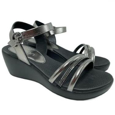 Imagem de Sandália Anabela Dijean Tiras Strass Anatômica-Feminino