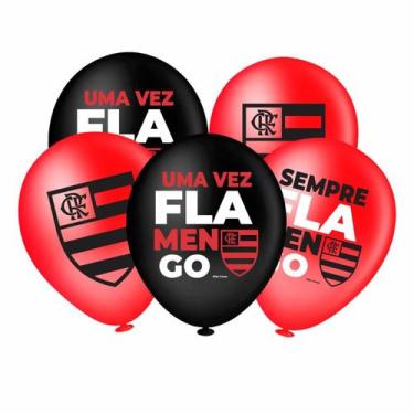 Imagem de Balão Redondo 8" Flamengo Mod. 1 - 20 Unid. - Piffer