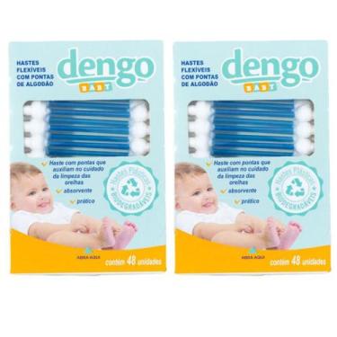 Imagem de Kit 2 Cotonete Hastes Flexíveis com Pontar de Algodão Dengo Baby - Tot