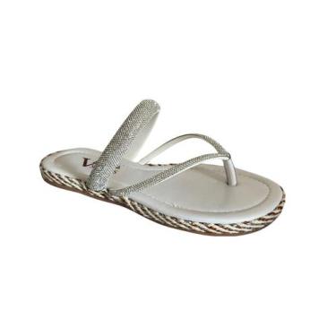 Imagem de Rasteirinha Valentina De Correira Bilhante Super Leve e Confortável Fe