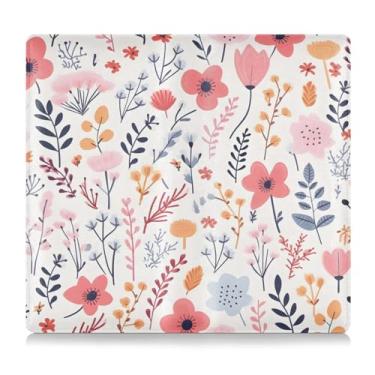 Imagem de CEBUGI Porta-luvas com porta-luvas e porta-luvas de flores pequenas para organizador de documentos, 12,5 cm x 24 cm