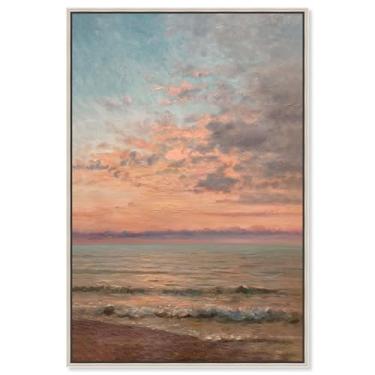 Imagem de Decoração de parede de cozinha com impressão em tela Sunken Glow II da Art Remedy, moldura prateada, 40,6 x 61 cm