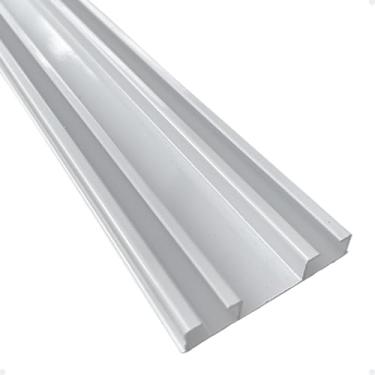 Imagem de Trilho Suiço Duplo Guia Max Cortina Teto/Cortineiro Kit Instalação - 1m até 5m trilho suíço para cortina (BRANCO,1,10M - EM BARRA INTTEIRA)