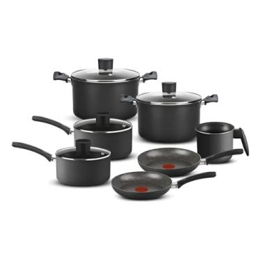 Imagem de Conjunto de panelas pretas de 7 peças