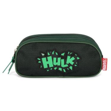 Imagem de Estojo Escolar Menino Triplo Tres Compartimentos Avengers - Luxcel, Ve