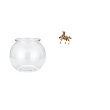Imagem de Whtkoph Ornamento Transparente para Aquário Pequeno, Vaso, Mesa, Escritório, Decoração de Casa, Estátua de Cavalo, Estatuetas, Arte.