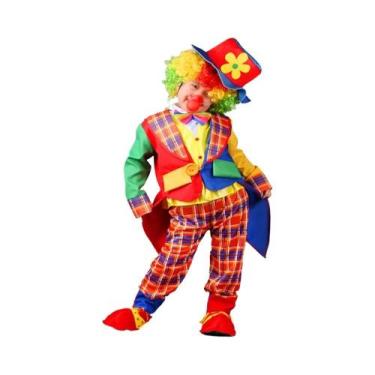 Imagem de Fantasia De Palhaço Para Crianças, Macacão Para Carnaval, Circo E Fest