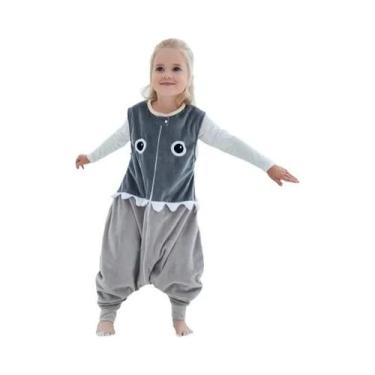 Imagem de Saco De Dormir Infantil Unissex Em Estilo Cartoon, Sem Mangas, Pijamas
