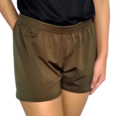 Imagem de Short Feminino Curto Soltinho Elástico Liso Suplex Pp ao Plus Size - K