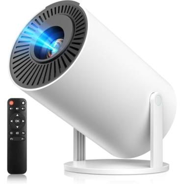 Imagem de Projetor com WiFi e Bluetooth, Auto Keystone 180ANSI Local 1080p filme externo projetor portátil compatível com smartphone, HDMI, USB, AV, TV Bar, PS5, casa, quarto, exterior