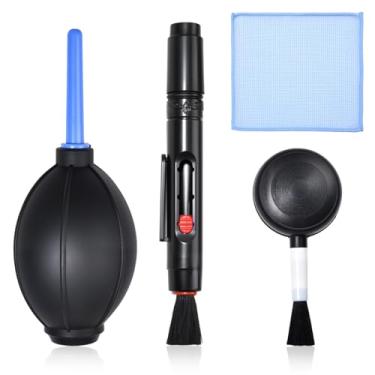 Imagem de Kit de limpeza de poeira, soprador de ar forte, escova macia, caneta de limpeza de lentes para lentes de câmera, telas LCD CCD, microscópios, telescópios, teclados, guitarras e suculentas, silicone