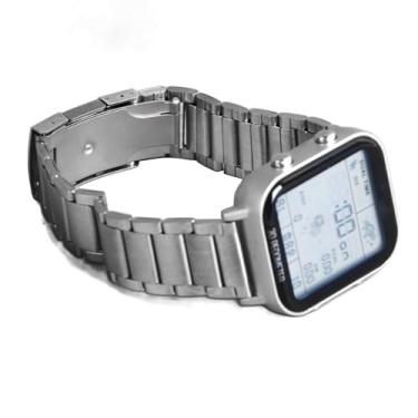 Imagem de KIMISS Relógio Esportivo Digital LED Masculino - Relógio Quadrado Criativo à Prova d'água Com Pedômetro, Luz de Fundo, Recursos Multifuncionais para Atividades Externas e Internas