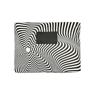 Imagem de JNB Embreagem de praia com design geométrico Tyvek 100% revestido, impermeável, bolsa de maquiagem, Bk05