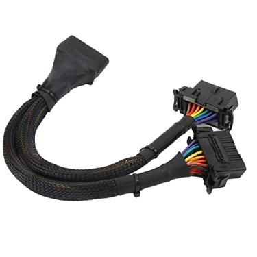 Imagem de KIMISS Cabo de Extensão Obd2 1 Em 2 Adaptador 16 Pinos 30cm Macho para Dupla Fêmea Cabo Divisor de Ferramenta de Diagnóstico