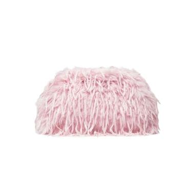 Imagem de Verdusa Bolsas femininas felpudas bolsas clutch Y2k peludas bolsas noturnas, Rosa claro, One Size
