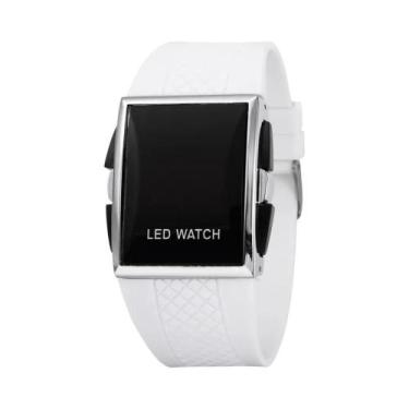 Imagem de Relógio Digital LED Esportivo Masculino Com Pulseira De Silicone Preto