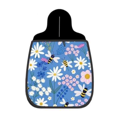 Imagem de Lixeira De Carro Organizador Lixinhocar Abelhas Jardim Azul