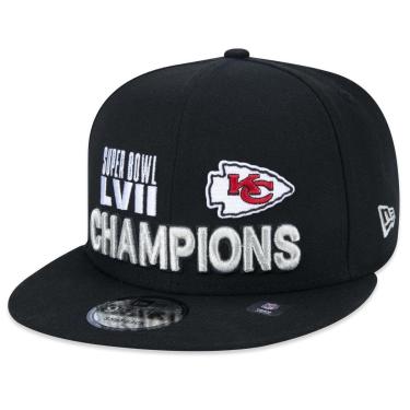 Imagem de Boné New Era Kansas City Chiefs Campeão Super Bow Aba Reta Snapback Masculino-Masculino