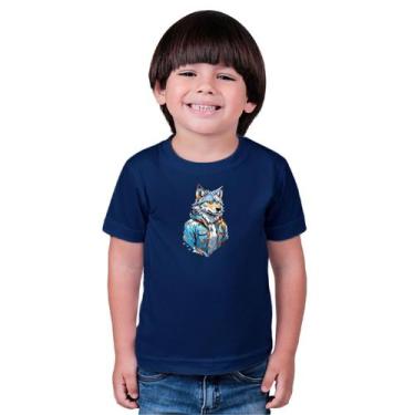 Imagem de Camiseta Masculina Infatil Animal Stylus, Azul, 4