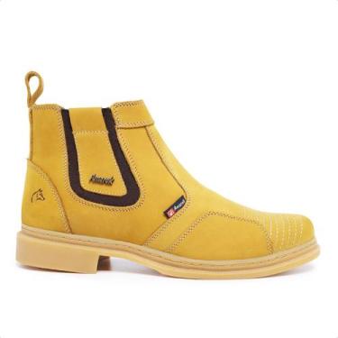 Imagem de Botina Masculina Feminina Em Couro legítimo Milho Amarok, 40