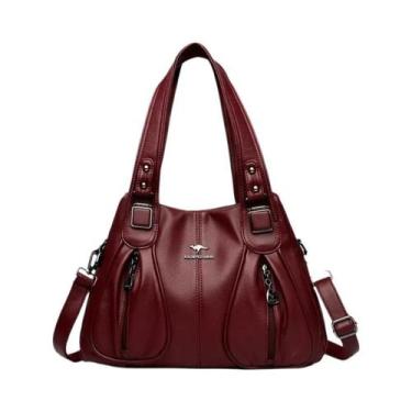 Imagem de Bolsa Tote Feminina de Couro Macio - Designer, Luxo e Alta Qualidade (