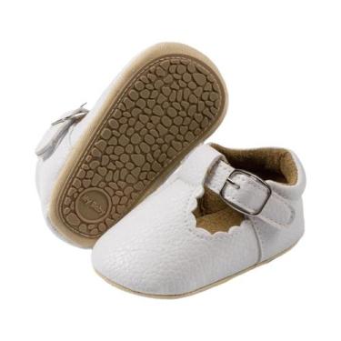 Imagem de Sapatos Retro De Couro PU Para Meninas Bebê, Primavera E Outono, Sola 