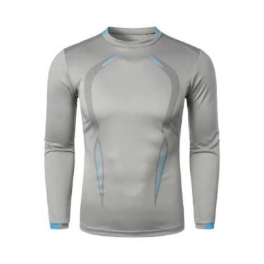 Imagem de Camiseta De Treino Masculina De Manga Longa, Leve, De Secagem Rápida, 