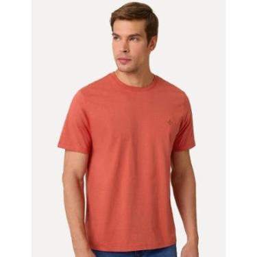 Imagem de Camiseta Dudalina Masculina Essentials Modal Logo Laranja Médio-Masculino