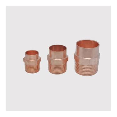 Imagem de 1/10.2 cm 1/5.1 cm 3/10.2 cm 2.5 cm NPT macho x 5/20.3 cm 7/20.3 cm 9/20.3 cm ID solda soquete copo conector de alimentação extremidade de cobre acoplador encanamento adaptador de encaixe de tubo (1