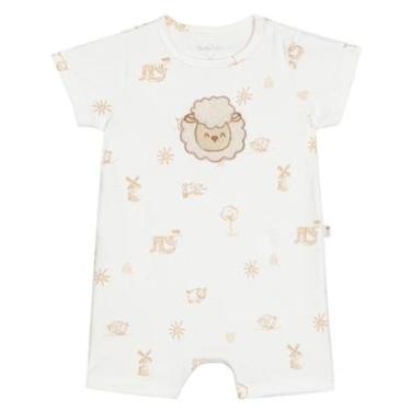 Imagem de Macacão Curto Bebê Menino Off White Ovelha Nini & Bambini-Masculino