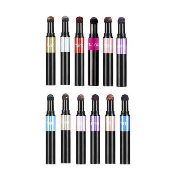 Imagem de Kit 12Un Caneta Carimbo Cromada Holográfica Decoração Unhas