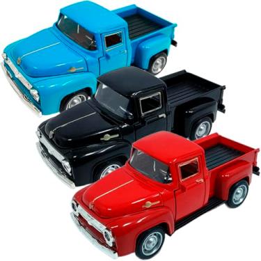 Imagem de Miniaturas Carrinho Camionete Pickup F-100 Em Metal Kit 3pçs